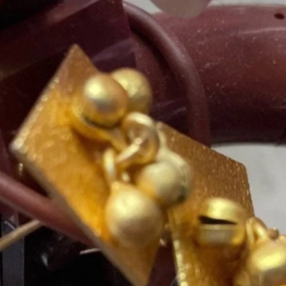 SOLD ON MERCARI2piece Alya Pearls Drop square gold earrings and necklace - Picture 5 of 7